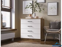 КОМОД ЕВРО КМ-02 (крафт/белый), 850*866*500