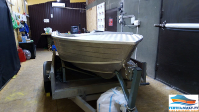 Тент на лодку WELLBOAT 42 (без лееров с кринолинами)