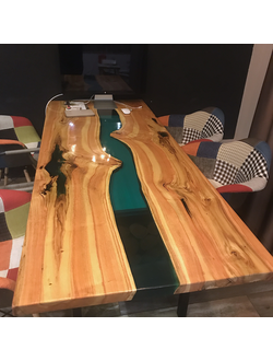 слэб, стол река, стол из массива, мебель на заказ, стол из слэба, мебель для ресторана, столешница