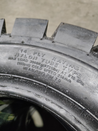 Характеристики шины Ekka 28*9-15 14PR 155A5 TTF C604 (HT606)