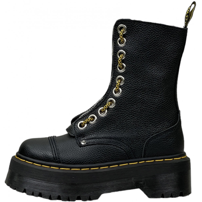 Dr Martens 1490 Sinclair Combs Leather Platform Black