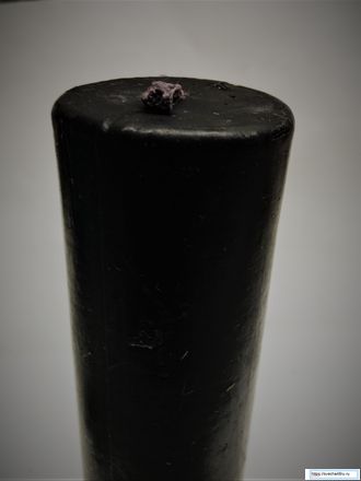 Свеча черная цилиндр 8 см (4ч. горения).