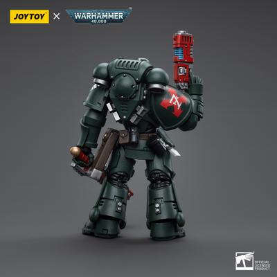 Сержант-интерцессор Темных Ангелов (Warhammer 40k) - КОЛЛЕКЦИОННАЯ ФИГУРКА 1/18 Dark Angels Intercessors Sergeant Caslan (JT4966) - JOYTOY