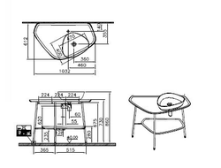 КЕРАМИЧЕСКАЯ СТОЛЕШНИЦА VITRA PLURAL, 100 СМ, ПРАВОСТОРОННЯЯ, ЦВЕТ МАТОВЫЙ БЕЛЫЙ, 62581