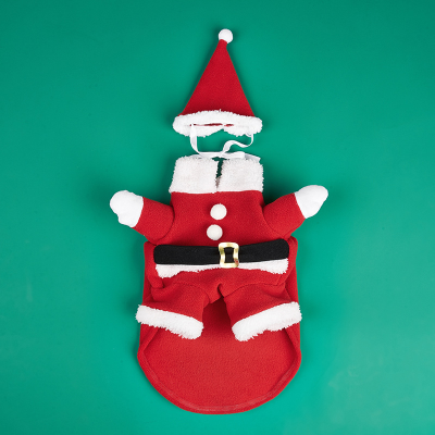 Новогодний костюм Санты для собак и кошек