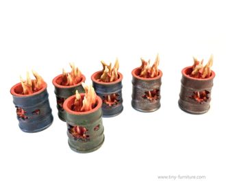 Burn barrels (PAINTED)