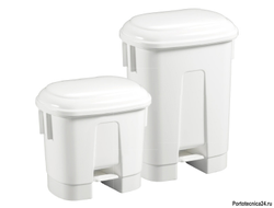 Контейнер пластиковый Filmop Sirius с педалью (белый, 60 литров )