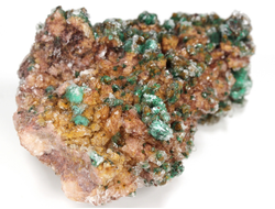 Брошантит, коллекционный образец, Марокко (70*52*30 мм, 110 г) №28626