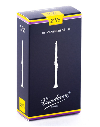 CR1025 Трости для кларнета Bb Традиционные №2,5 (10шт) Vandoren
