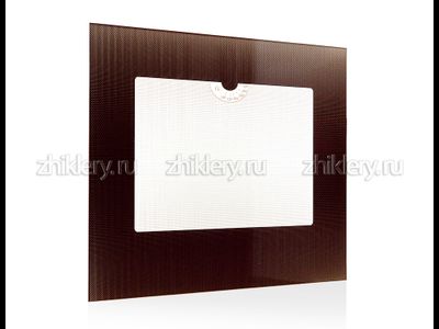 Стекло внешнее ГЕФЕСТ 3200-06 К-19 коричневое (497x408) с терм.