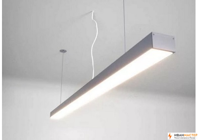 Установка подвесных светильников на кухне ИВАНМАСТЕР