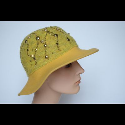 Шляпа Vizio 5347 FFL фетровая желтый лайм