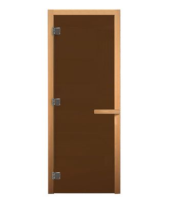 Дверь для бани и сауны Бронза 1700х700 мм (8 мм, коробка ОСИНА)