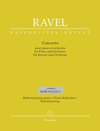 Ravel, Maurice Concerto for Piano and Orchestra