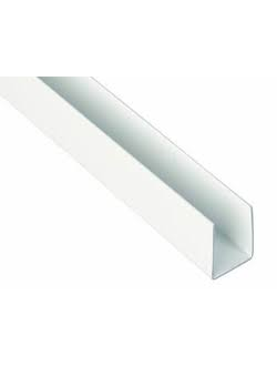 Планка д/панелей "Скиф" 6мм  600мм торцевая, белая (П)