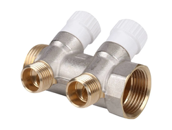 Коллектор STOUT распределительный 1", 2 отвода 1/2" (Арт. SMB 6851 011202)