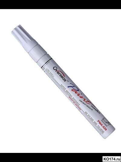 Маркер краска по металлу белый PMA-520