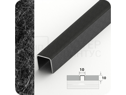 П-образный разделительный профиль из нержавеющей стали AISI 304 Лука ПП 01-10 вибрация черный