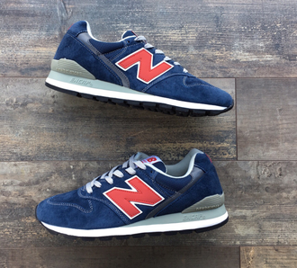 Кроссовки New Balance 996 Blue/Red замшевые