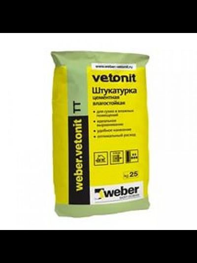 Штукатурка цементная, Ветонит ТТ40, 25 кг
