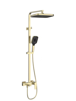 Душевая стойка Cube VSFS-4C12BG, брашированное золото