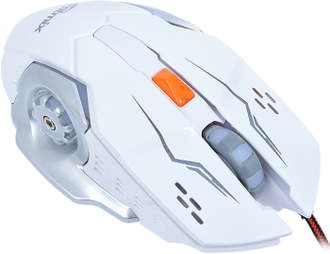 Проводная игровая мышь Ritmix ROM-355 (белая)