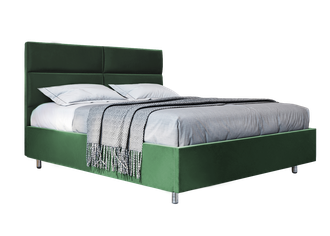 Кровать "Квадра" зелёного цвета