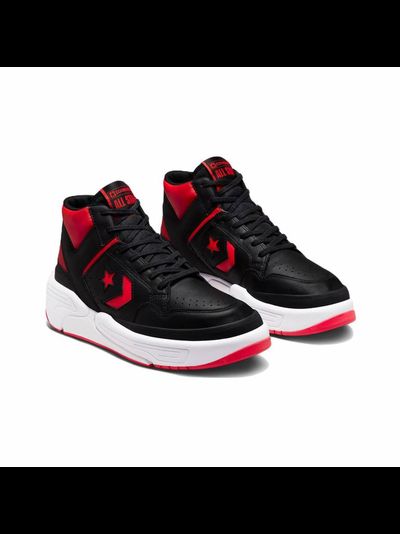 Кроссовки Converse Weapon Cx Colorblocked Leather Black черно-красные высокие