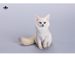 Толстенькая лисичка (белая) - Коллекционная ФИГУРКА 1/6 scale Fox Figurine (JXK241B) - JXK