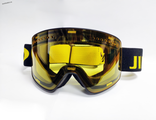 Очки маска X3 Magnetic, с двойным прозрачным жёлтым стеклом