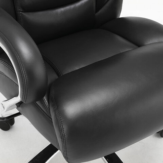 Кресло офисное PREMIUM "Pride HD-100",  натуральная кожа, черное