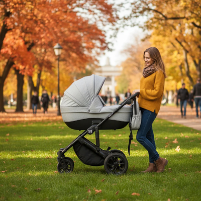 Детская коляска 3 в 1 Farfello Molly Trio Серый