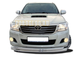 Защита переднего бампера d76/60 для Toyota Hilux 2011-2015