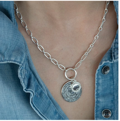 Колье "Письмо Себе" цвет серебро A&C (Норвегия)