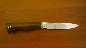 Кухонный нож №1 &quot;Овощник&quot; из 95Х18, венге, мельхиор