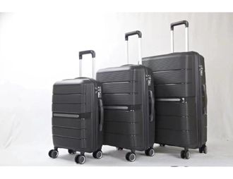 Комплект из 3х чемоданов Treepzon Evo Полипропелен S,M,L темно-коричневый
