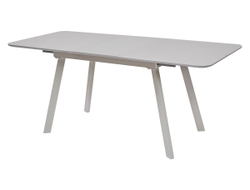 Стол DOUGLAS 140 серый матовый/ матовое стекло М-City