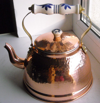 Медный чеканный чайник 1,8 л Португалия (CopperCrafts) арт.7519