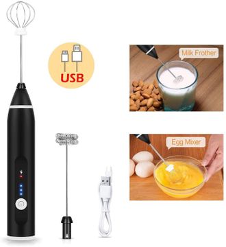 Мини-миксер ручной USB Speed Adjustable Milk Frother