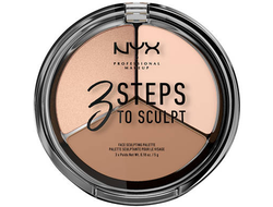 Палитра для скульптурирования NYX 3 Steps To Sculpt 01 Fair (бледная)