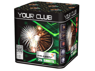 Батарея салютов YOUR CLUB MC175-25 MAXSEM | Neva-Salut.com