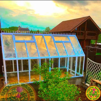 Базовая комплектация теплицы из стекла  и алюминия БРИТТОН размером 5000 x 2500 мм