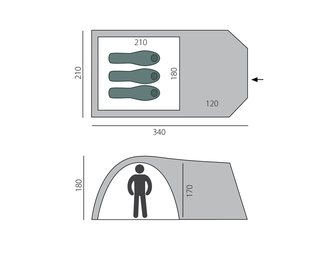 Палатка BTrace Element 3