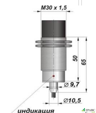Индуктивный датчик с аналоговым выходом ИДА28-I-PNP резьба M30х1,5