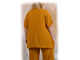 Женская туника большого размера А-силуэта арт. 65062-103 (цвет горчичный) Размеры 60-78