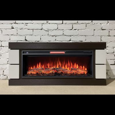 Линейный электрокамин Норман BL-WT с очагом Joker 45