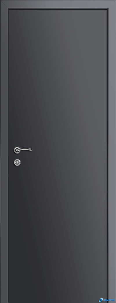 Дверь глухая пластиковая KAPELLI Multicolor ДГ Графит RAL 7021 купить в Челябинске | КВИРТЕК