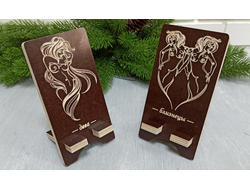 Подставка для телефона, сосна, фанера