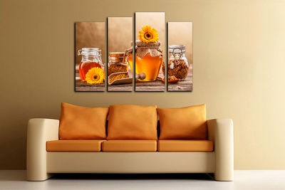 Модульная картина "Медовый спас"