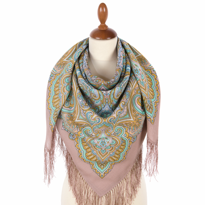 Павловопосадский платок  Сказочный декабрь 2123-16